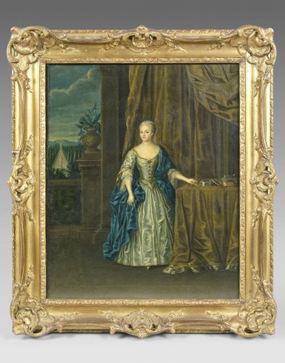 null ÉCOLE FRANÇAISE du milieu du XVIIIe siècle

Portrait de Mademoiselle Dusmenil...