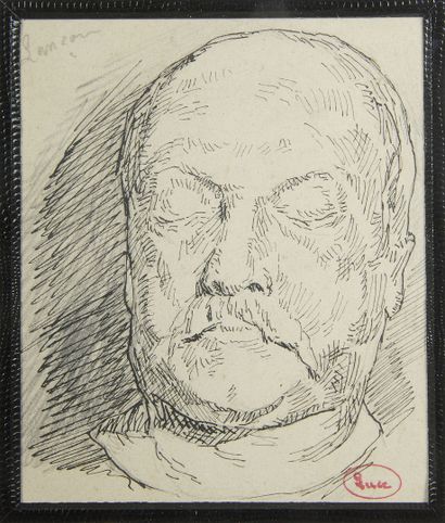 null Maximilien LUCE (1858 - 1941)
Auguste Lançon
Dessin à l'encre, porte le timbre...