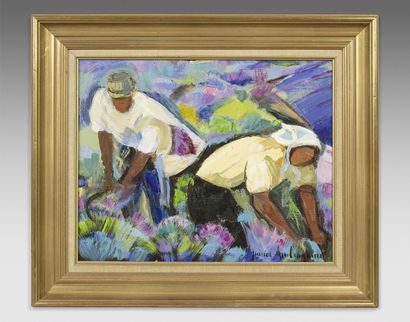 null Pascal AMBROGIANI (1909-1989)
The lavender pickers
Oil on canvas, signed lower...