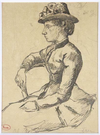 Maximilien LUCE (1858 - 1941)
Femme assise...