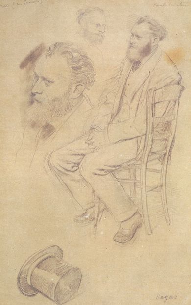 Edgar DEGAS (1834 - 1917), Portrait d'Édouard MANET