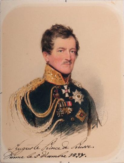Moritz Michael DAFFINGER (Vienne, 1790-1849) Prinz August von Preussen (1779-1843)...