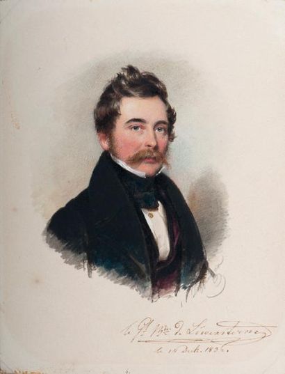 Moritz Michael DAFFINGER (Vienne, 1790-1849) Freiherr Georg heinrich von Löwenstern...