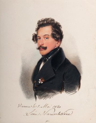 Moritz Michael DAFFINGER (Vienne, 1790-1849) Prinz Leo Narischkin (1809-1855) Prince...