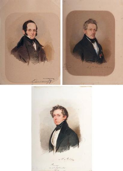 Moritz Michael DAFFINGER (Vienne, 1790-1849) Graf Sergeï Semenovich Uvaroff; Graf...