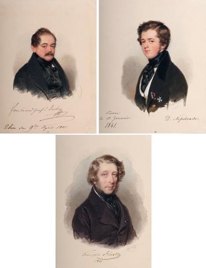 Moritz Michael DAFFINGER (Vienne, 1790-1849) Graf Ferdinand Zichy von Vàsonykeö;...