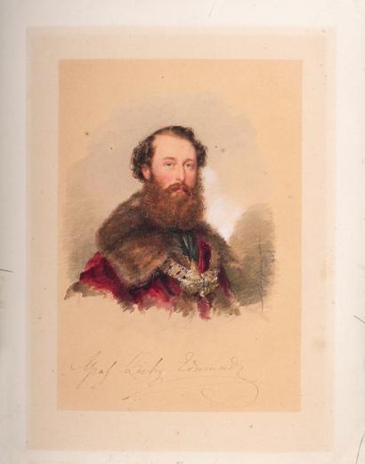Moritz Michael DAFFINGER (Vienne, 1790-1849) Graf Edmund Zichy von Vàsonykeö Comte...