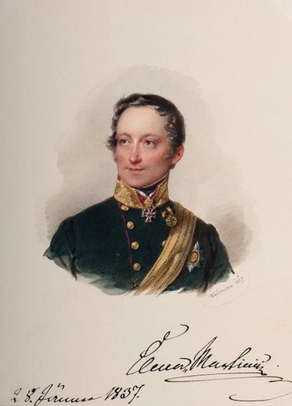 Joseph KRIEHUBER (Vienne, 1800-1876) Graf Carl von und zu Clam-Martinicz (1792-1840)...