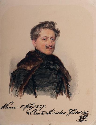 Moritz Michael DAFFINGER (Vienne, 1790-1849) Graf Ladislaus Festetics de tolna (1786-1846)...