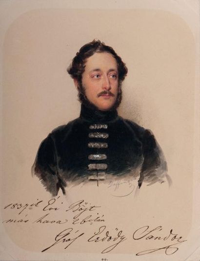 Moritz Michael DAFFINGER (Vienne, 1790-1849) Graf Alexander Ludwig erdödy von Monyorokerék...