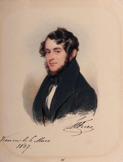 Moritz Michael DAFFINGER (Vienne, 1790-1849) Graf Moritz Fries (1804-1887) Comte...