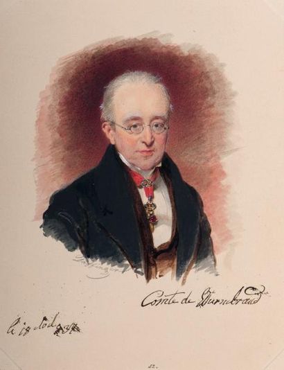 Moritz Michael DAFFINGER (Vienne, 1790-1849) Graf heinrich Gundakar von Wurmbrand...