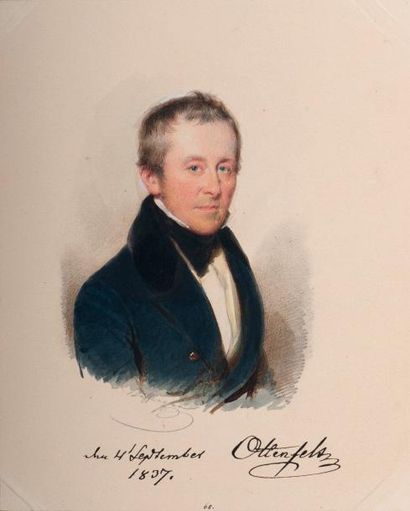 Moritz Michael DAFFINGER (Vienne, 1790-1849) Freiherr Franz Xaver von Ottenfels-Gschwind...