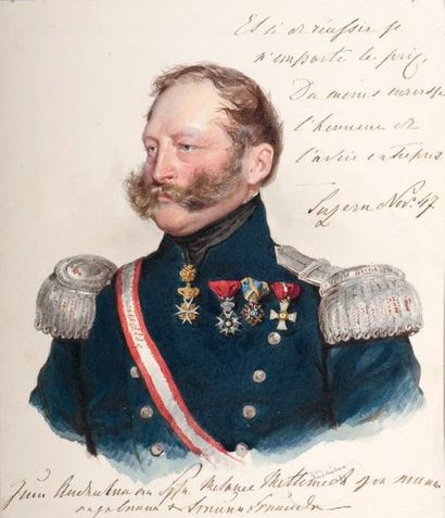 Joseph KRIEHUBER (Vienne, 1800-1876) Fürst Friedrich zu Schwarzenberg (1800-1870)...