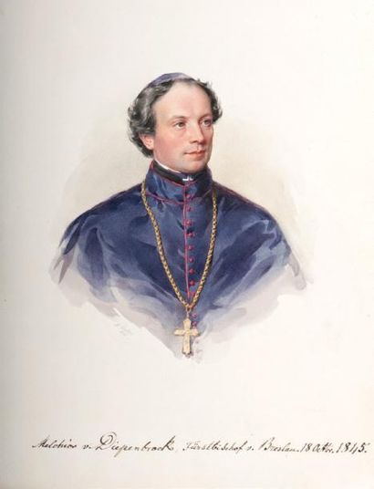 Leopold FISCHER (Vienne, 1813-1864) Freiherr Melchior von Diepenbrock, Fürstbischof...