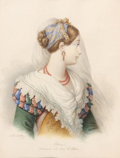 Charles de CHATILLON (expose au Salon de 1795 à 1808) Vittoria, surnommée la Rose...
