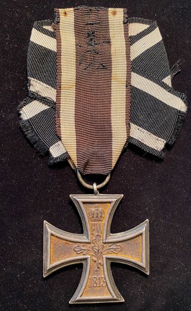 null Allemagne, Prusse - Croix de Fer 1813, 2e classe en argent et fer laqué noir...