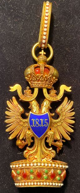null Autriche - Ordre de la Couronne de Fer, bijou de 2e classe (commandeur) en or...