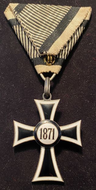 null Autriche - Ordre Teutonique « Marian Kreuz », 1871, croix de chevalier en argent,...