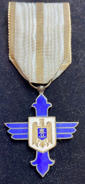 null Roumanie - Ordre du Mérite aéronautique, fondé en 1930, croix de chevalier à...