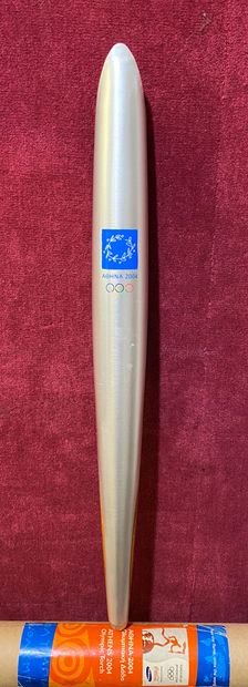 null Olympism - Torch of the Olympic Games of Athens 2004, in the shape of leaf of...