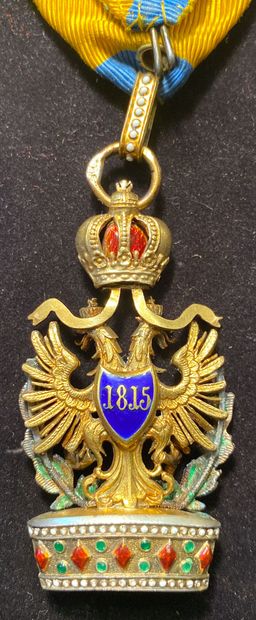 null Autriche - Ordre de la Couronne de Fer, bijou de 3e classe avec décoration de...