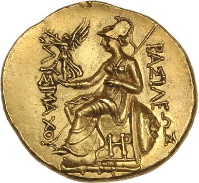 null KINGDOM OF THRACE: Lysimachus (323-281 BC).

Golden statere. Heraclea (288-287...