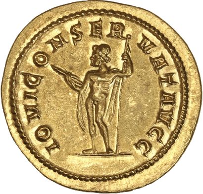 null DIOCLÉTIEN (284-305).

Auréus. Rome (286). 5,70 g.

Son buste lauré et cuirassé...