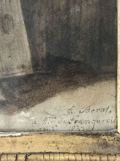 null School of the XIXth century

"Saint Jerome".

Wash signed E. Berrat, dated 1837...