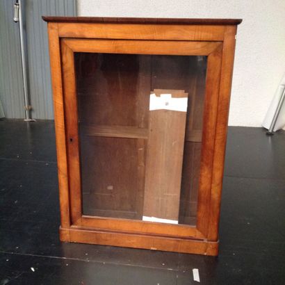 null Mahogany veneered hanging display case opening to a door.

Louis-Philippe p...