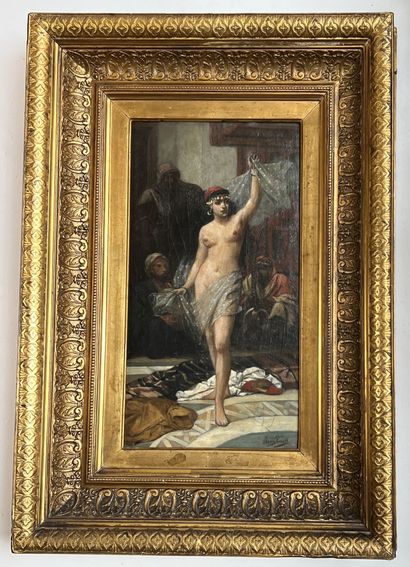 null Frans Kasper H. VINCK (1827-1903)
"Danseuse"
Huile sur toile, signé en bas à...