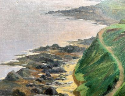 null Henri ROSIER (1854-1921)
Le Castel Vendon et le chemin du douanier
Huile sur...