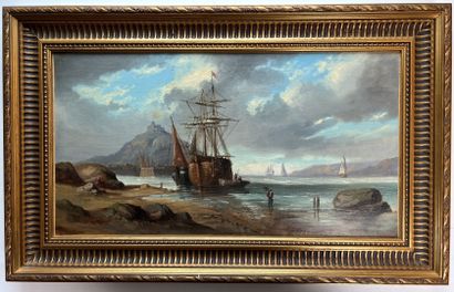 null MODERN SCHOOL
Marine
Two oil on canvas, signed SYLVAIN at the bottom, one on...