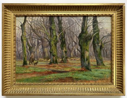 null Henri ROSIER (1854-1921)
Shepherd
Oil on canvas signed lower right.
33 x 46...
