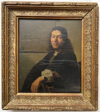 null École Hollandaise du XIXe siècle
"Portrait d'homme à la bague"
Chromolithographie...