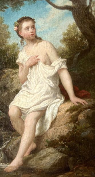 null Dominique Antoine MAGAUD (1817-1899)
"Le bain"
Huile sur toile, signée et datée...