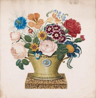 ÉCOLE AUTRICHIENNE du XIXe siècle, attribué à F.X. LOOS (1797-1890)