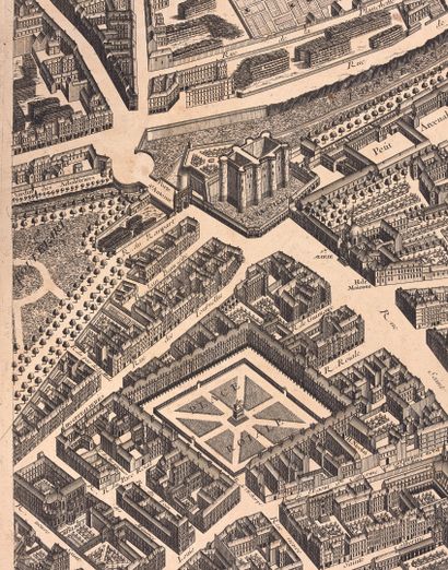 null [TURGOT (Plan of)]. - BRETEZ (Louis). Plan of Paris. S.l.n.n., 1739-[between...