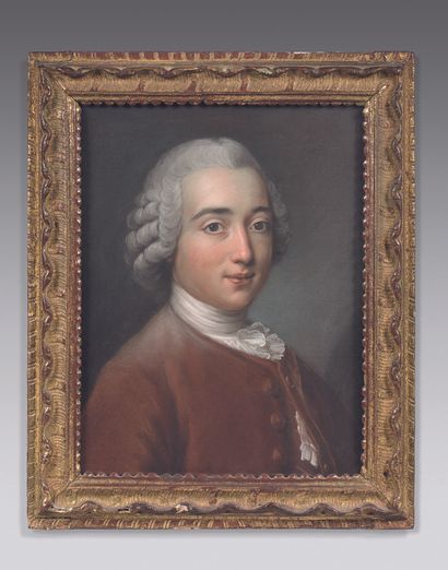 null ÉCOLE FRANÇAISE du XVIIIe siècle
Portrait d'homme
Pastel.
44 x 33,5 cm