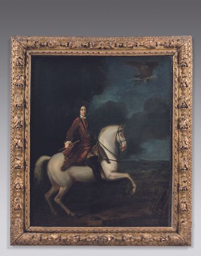 null Carel de MOOR (1656-1738)
Portrait équestre présumé du prince Eugène de Savoie-Carignan...