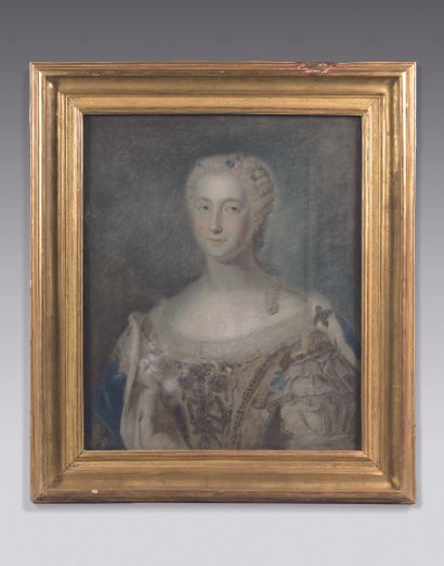 null ÉCOLE FRANÇAISE du XIXe siècle
Portrait de Marie Thérèse Félicité d'Este, duchesse...