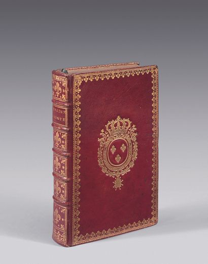 null BINDING WITH THE ARMS OF LOUIS XV. - THE OFFICE OF THE HOLY WEEK FOR THE USE...
