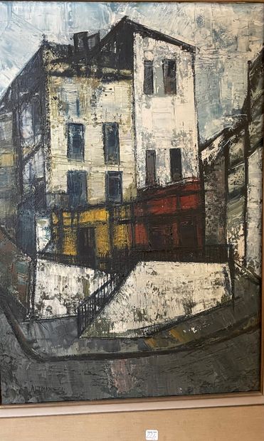 null Gerard ALTMANN (1923-2012)
"Vues urbaines"
Deux huiles sur toile signées.
73...