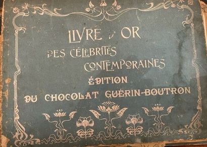 null TWO ALBUMS of polychrome vignettes: Famous men chocolate Guérin-Boutron and...