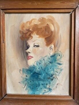 null René GRUAU (1909-2004)
Portrait of an elegant woman
Oil on canvas, signed on...