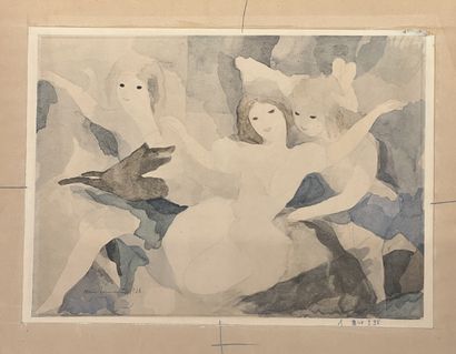 null Marie LAURENCIN (1883-1956)
- Five women on a boat, 1929
- Three women and a...