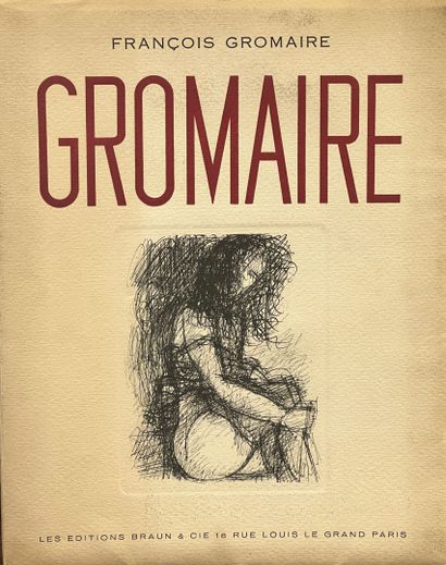 null Marcel GROMAIRE (1892-1971) :
"Nu debout".
Encre de Chine, signée en bas à gauche...