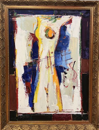 null Gajik MANOUKIAN (born in 1952)
Untitled 
Oil on canvas 
Signed and dated '97
70...