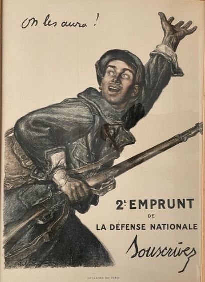 null Abel FAIVRE (1867-1945)
2e EMPRUNT DE LA DÉFENSE NATIONALE. SOUSCRIVEZ."ON LES...