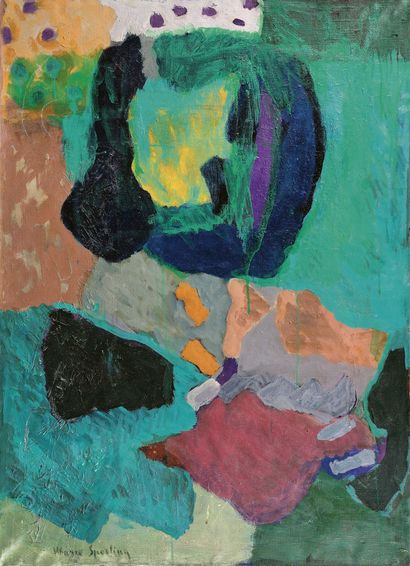 null Marie SPERLING (1898-1995)
Composition verte et Sans titre vert

Huile sur toile...
